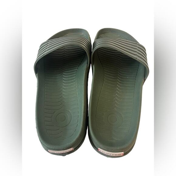 Hunter x Target Green Slip On Flat Slides Men's 8 Shoes - Picture 3 of 8